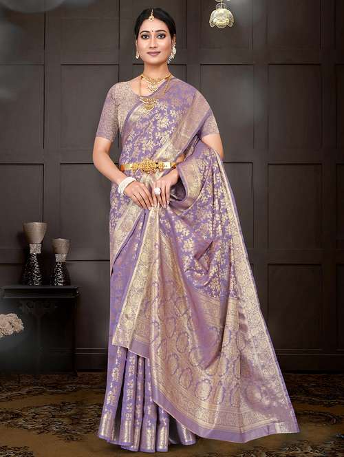 women self design banarasi saree with blouse - 22085906 - Standard Image - 0