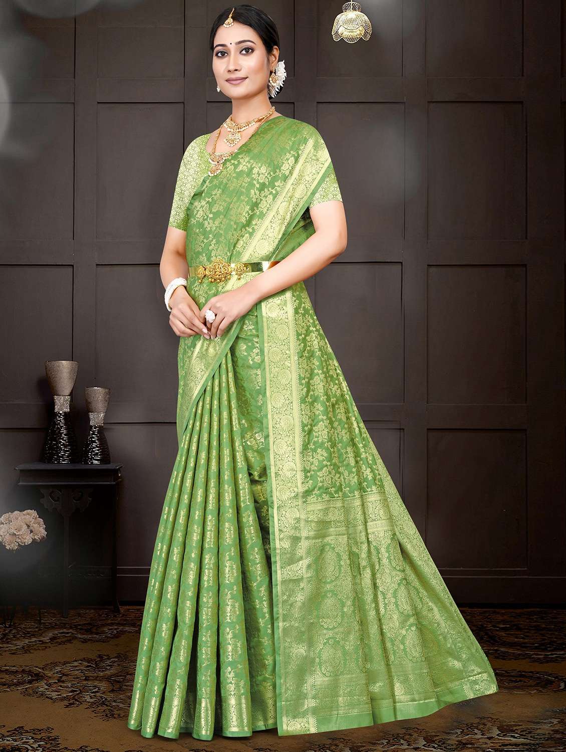 women self design banarasi saree with blouse - 22085907 - Standard Image - 2