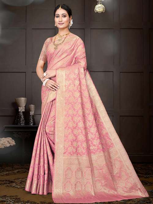 women self design banarasi saree with blouse - 22085908 -  Standard Image - 0
