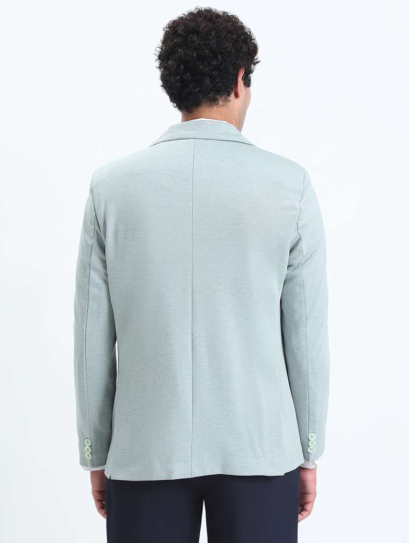 men lapel collar single breasted casual blazer - 22085997 -  Standard Image - 2