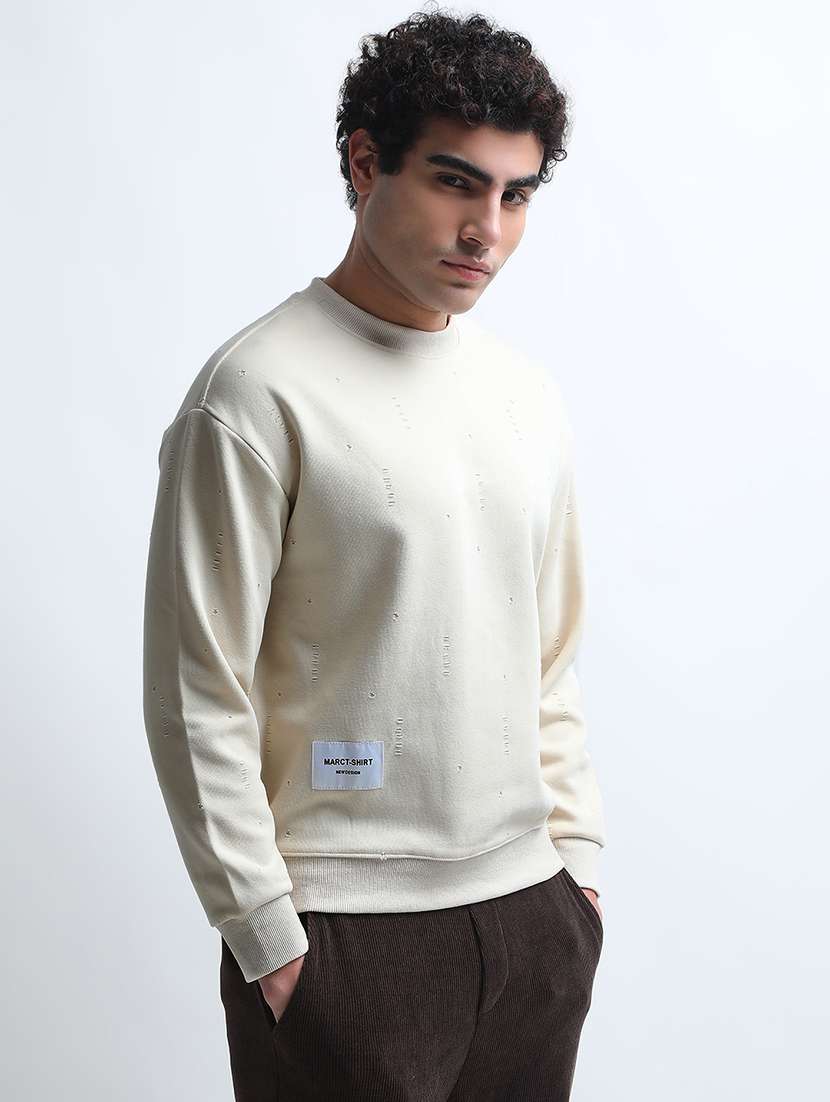 men solid long sleeve regular fit sweatshirt - 22086000 -  Standard Image - 2