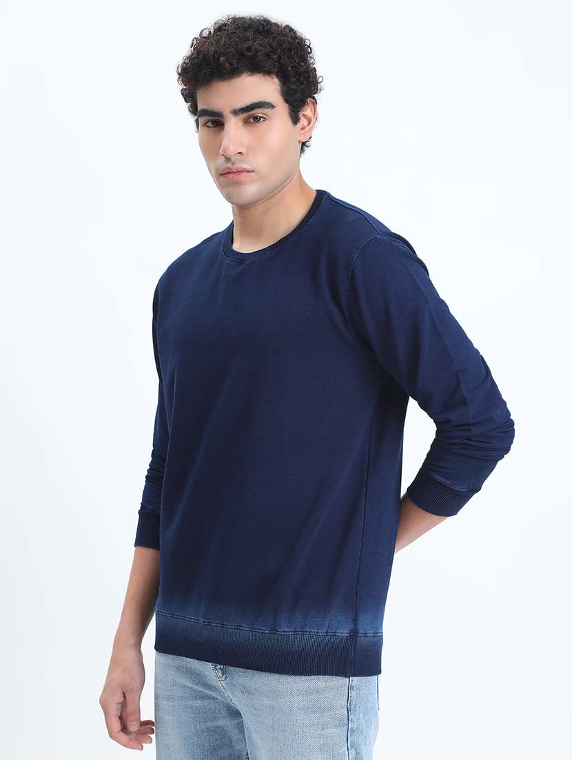 men solid long sleeve regular fit sweatshirt - 22086004 -  Standard Image - 2