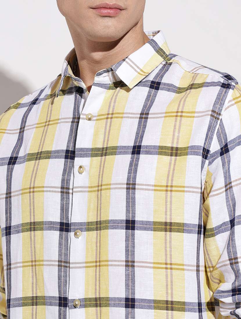 men checkered long sleeve regular fit casual shirt - 22086089 -  Standard Image - 7