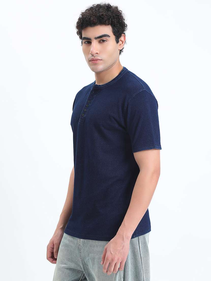men solid short sleeve regular fit t-shirt - 22086126 -  Standard Image - 2