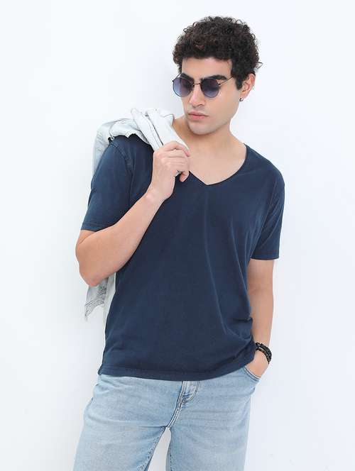 men solid short sleeve regular fit t-shirt - 22086138 -  Standard Image - 0