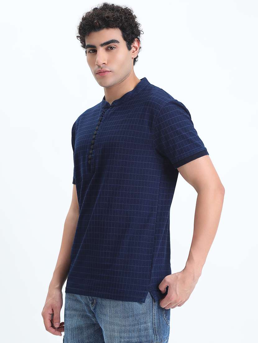 men checkered short sleeve regular fit t-shirt - 22086139 -  Standard Image - 2