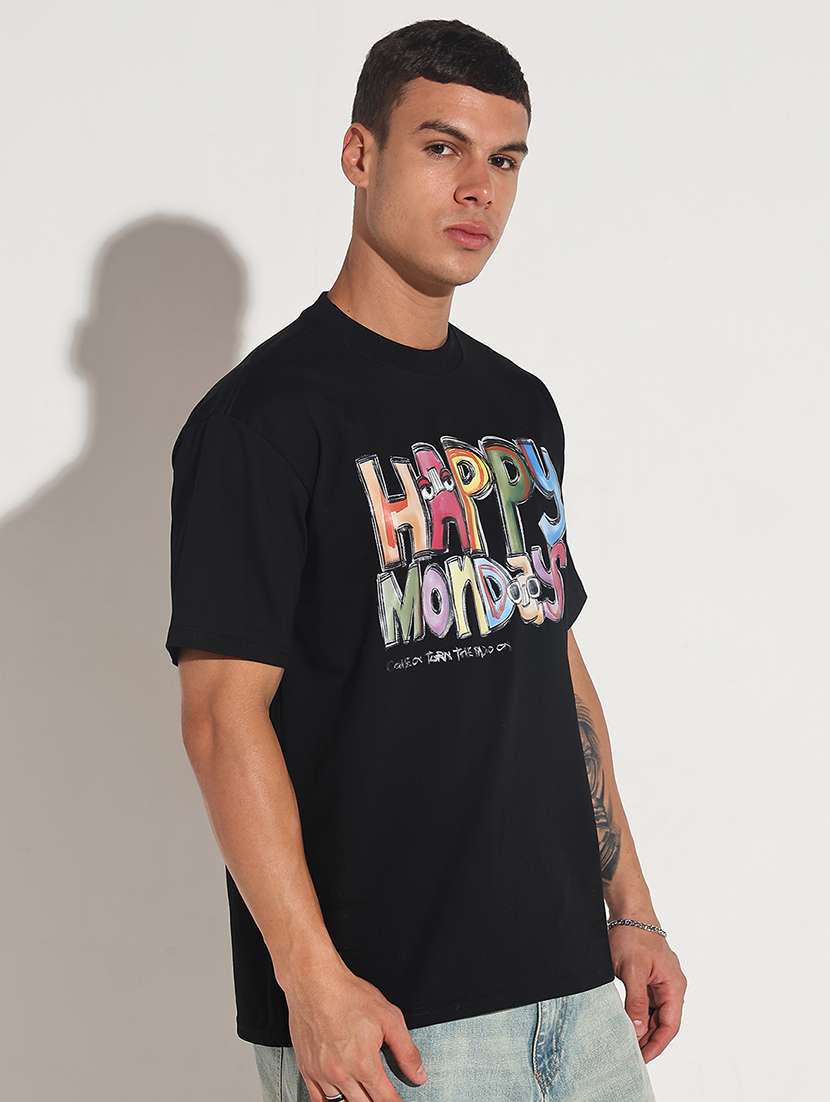 men front print short sleeve regular fit t-shirt - 22086143 - Standard Image - 2