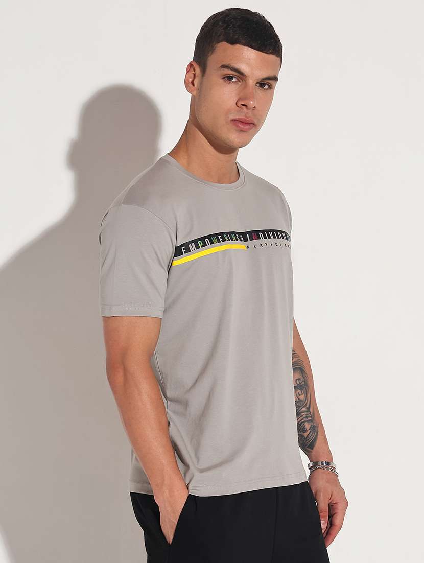 men chest print short sleeve regular fit t-shirt - 22086148 -  Standard Image - 2