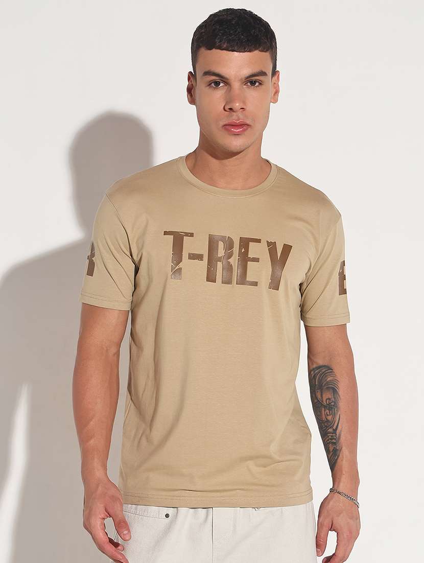 men chest print short sleeve regular fit t-shirt - 22086149 -  Standard Image - 2