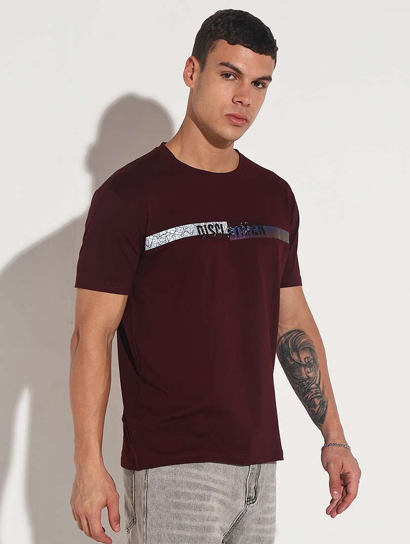 men chest print short sleeve regular fit t-shirt - 22086151 -  Standard Image - 2