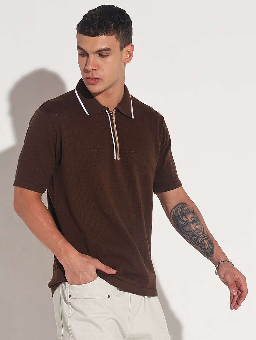 men solid short sleeve regular fit polo t-shirt - 22086161 -  Standard Image - 2