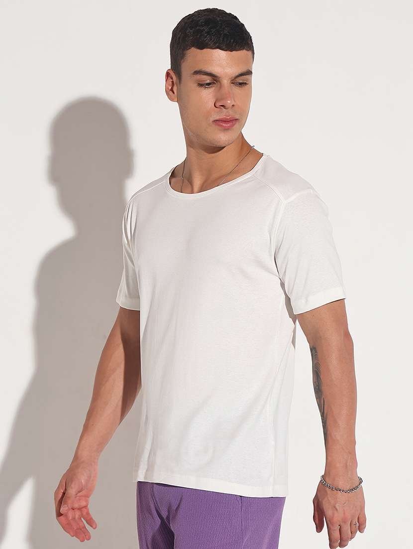 men solid short sleeve regular fit t-shirt - 22086169 - Standard Image - 2