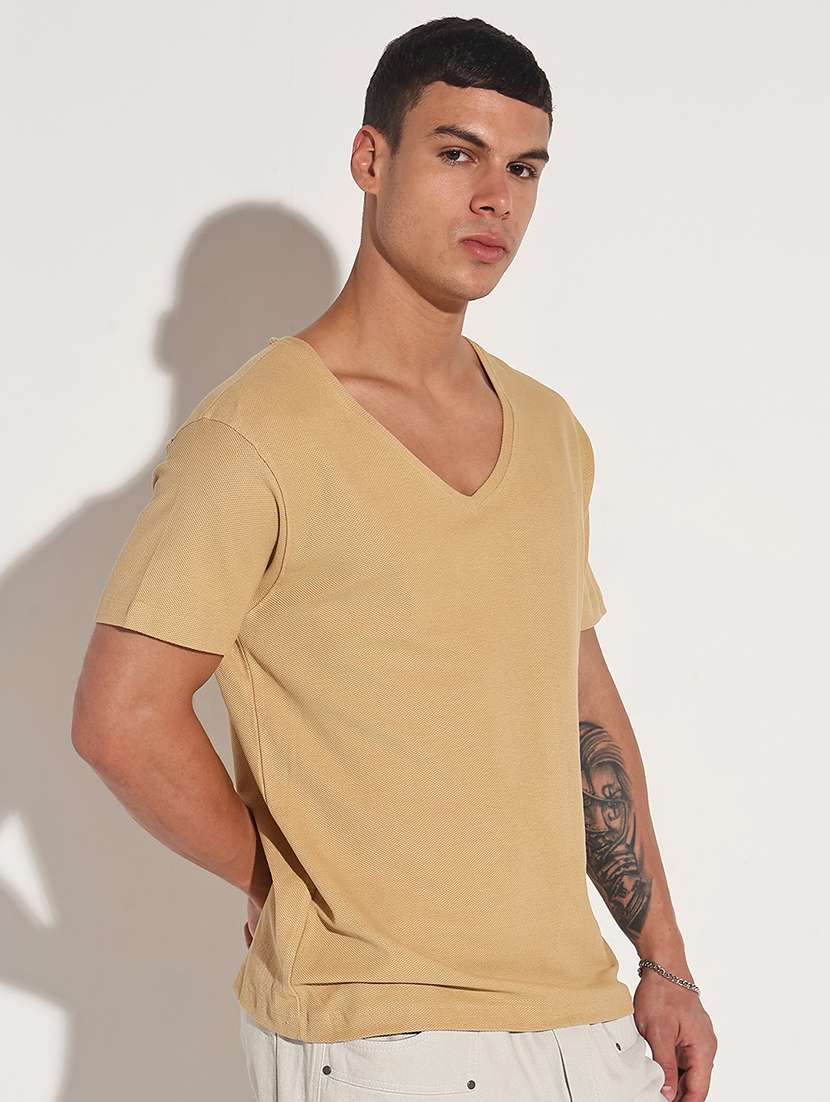 men solid short sleeve regular fit t-shirt - 22086170 -  Standard Image - 2