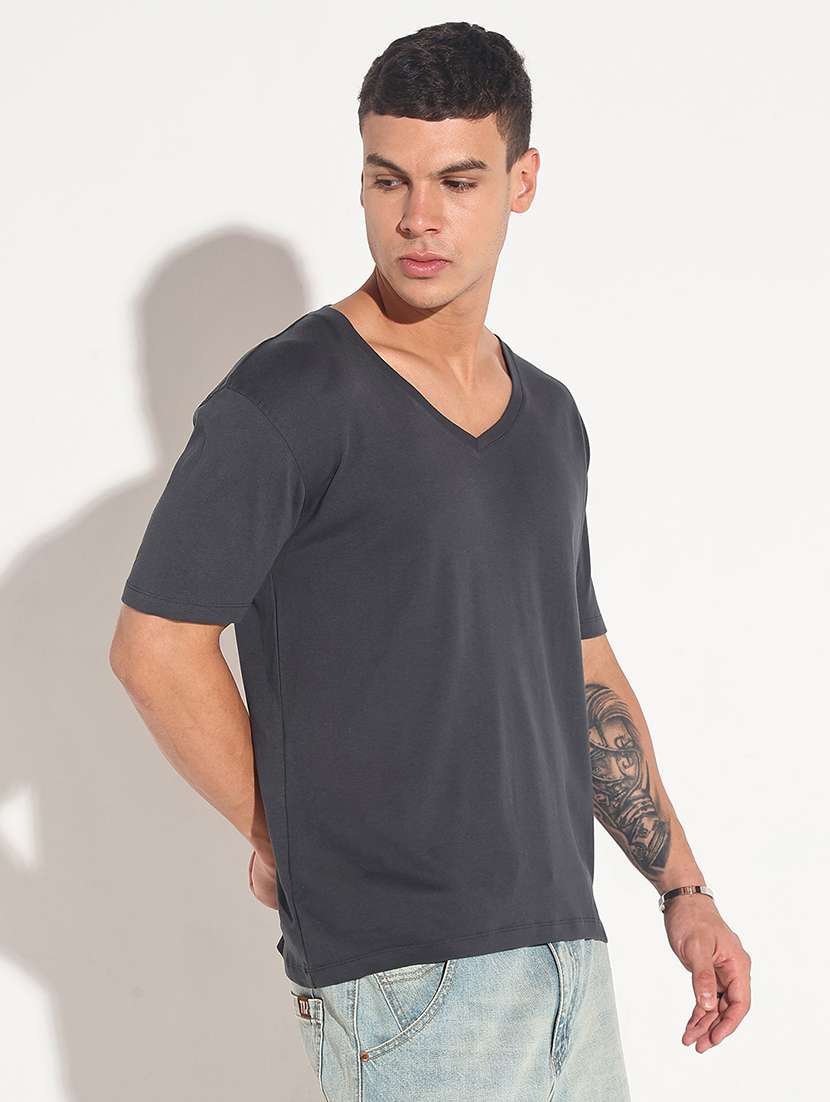 men solid short sleeve regular fit t-shirt - 22086171 - Standard Image - 2