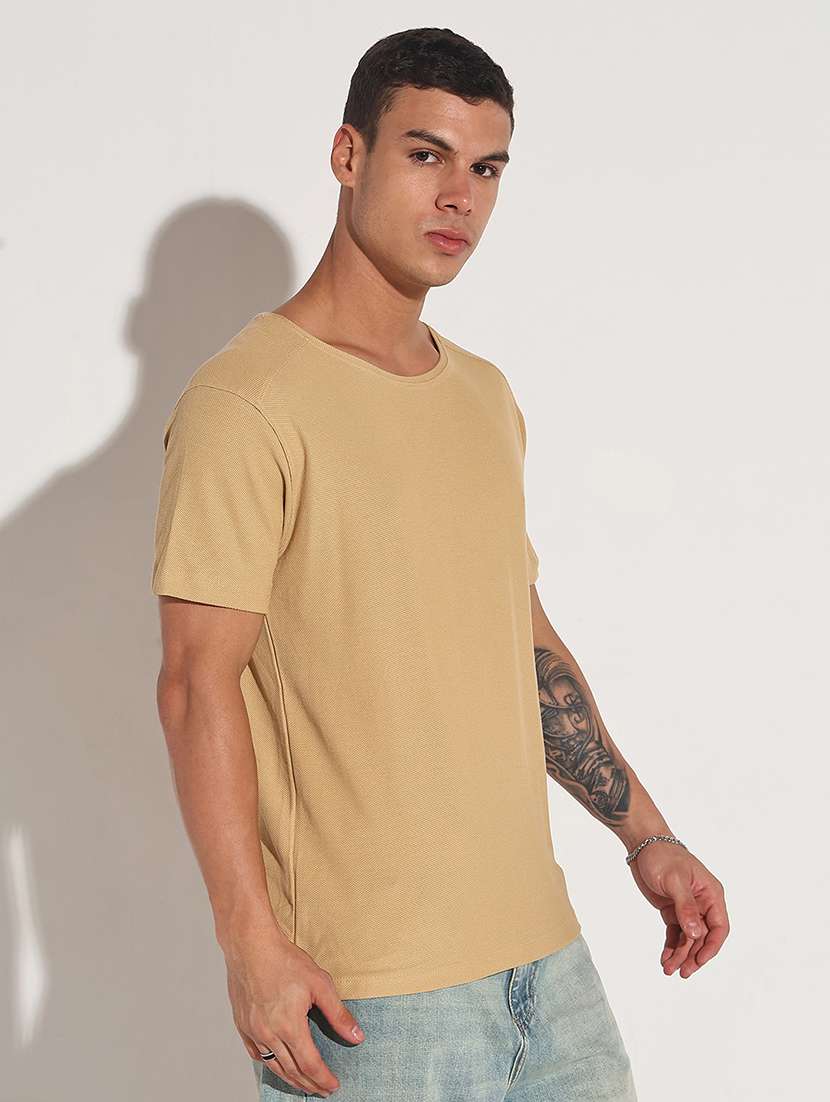 men solid short sleeve regular fit t-shirt - 22086172 -  Standard Image - 2