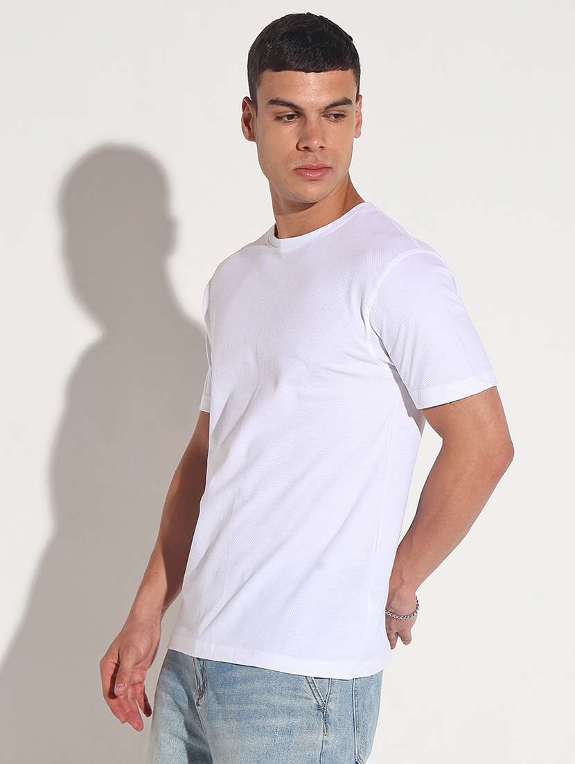 men solid short sleeve regular fit t-shirt - 22086175 - Standard Image - 2