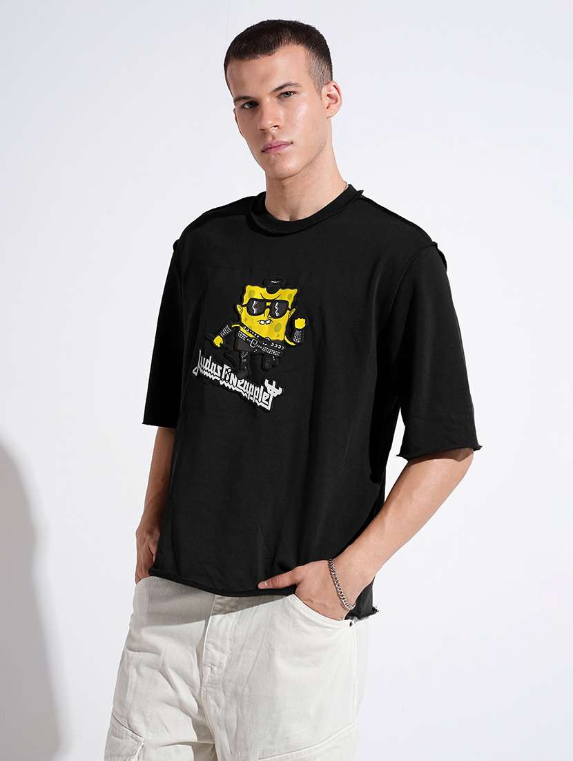 men front print short sleeve oversized t-shirt - 22086186 -  Standard Image - 2