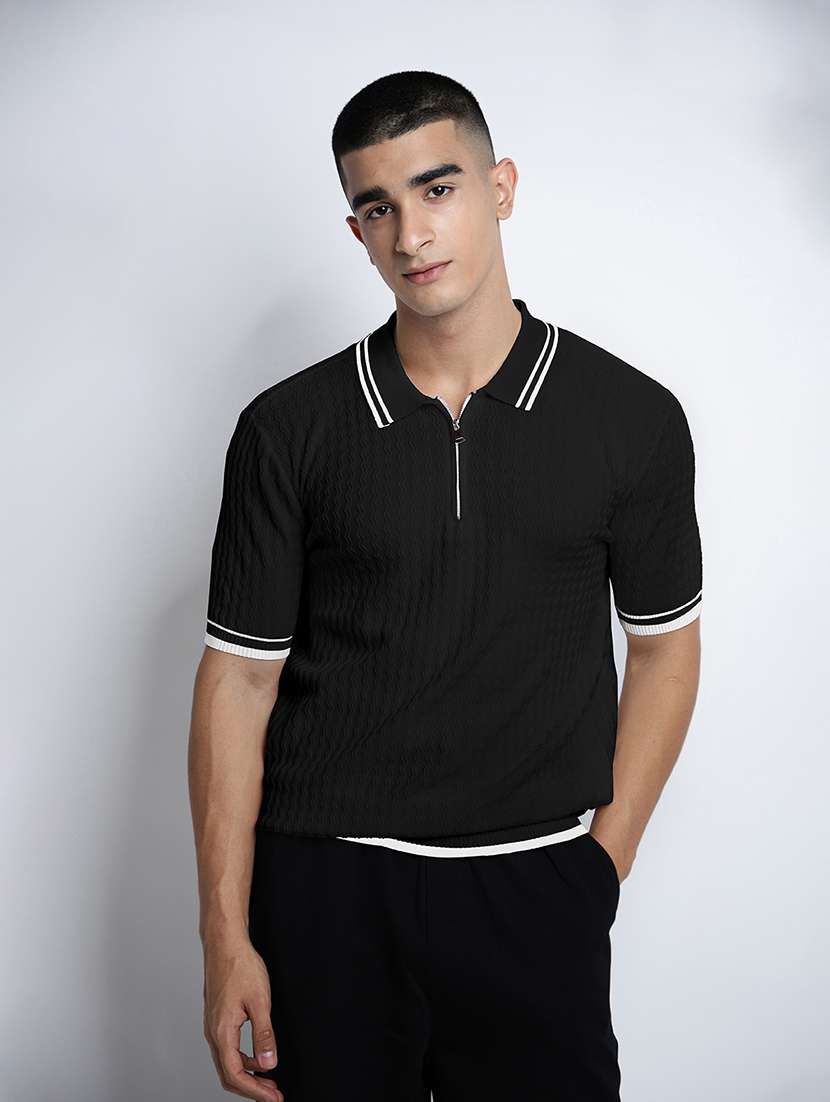 men self design short sleeve regular fit polo t-shirt - 22086188 -  Standard Image - 2