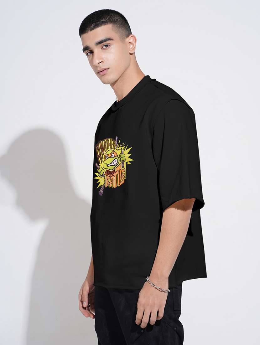 men chest print short sleeve oversized t-shirt - 22086193 - Standard Image - 2