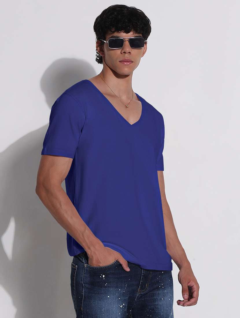 men solid short sleeve regular fit t-shirt - 22086203 -  Standard Image - 2