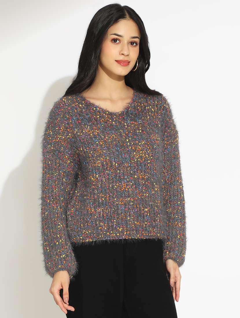 women self designed long sleeve pullover - 22086210 -  Standard Image - 2