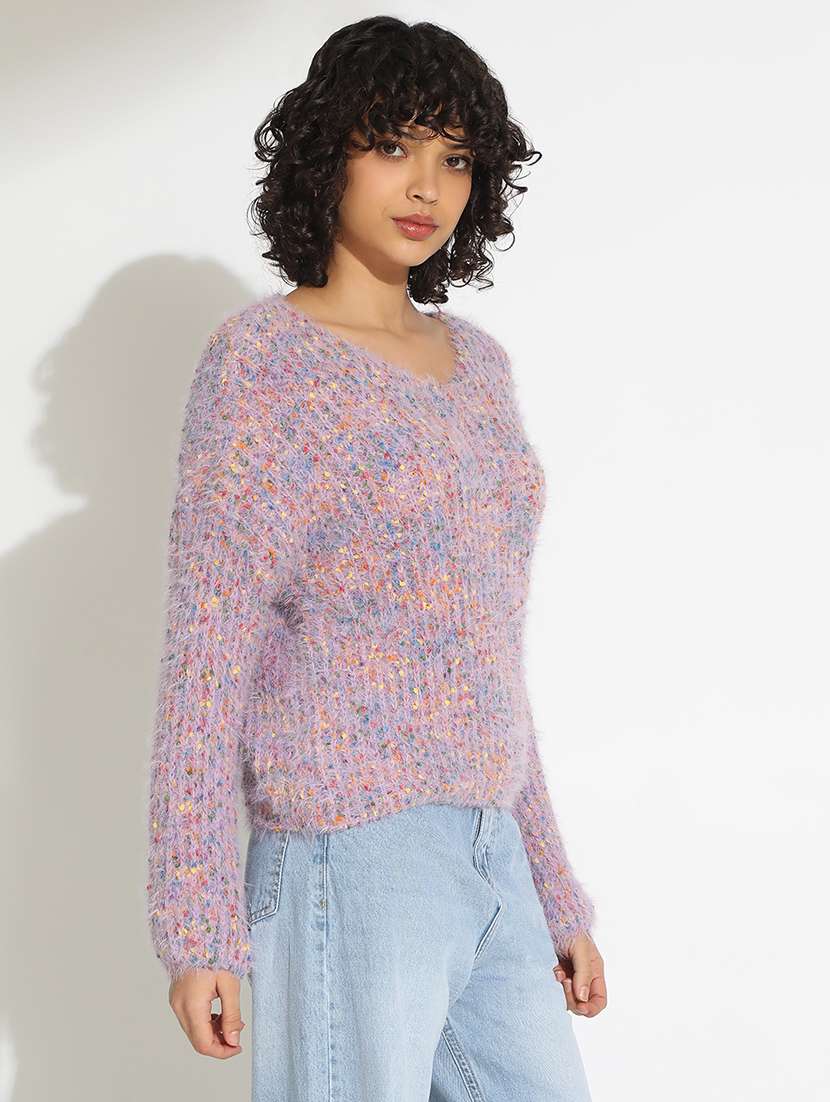 women self designed long sleeve pullover - 22086211 -  Standard Image - 2