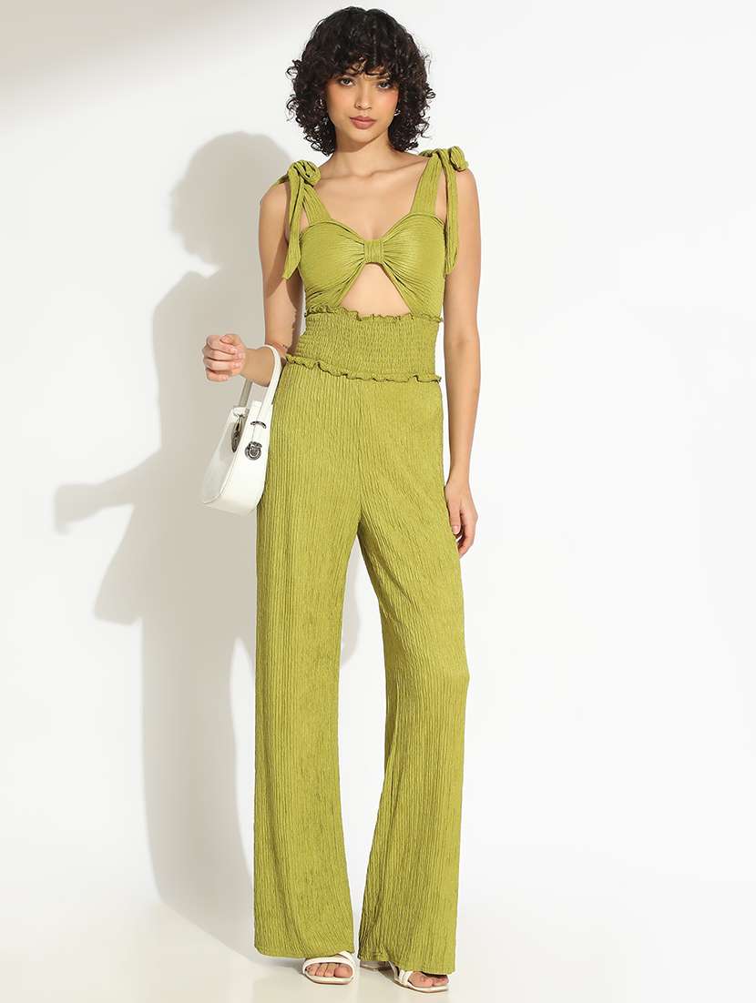 women soldi shoulder strap cut out jumpsuit - 22086214 - Standard Image - 2