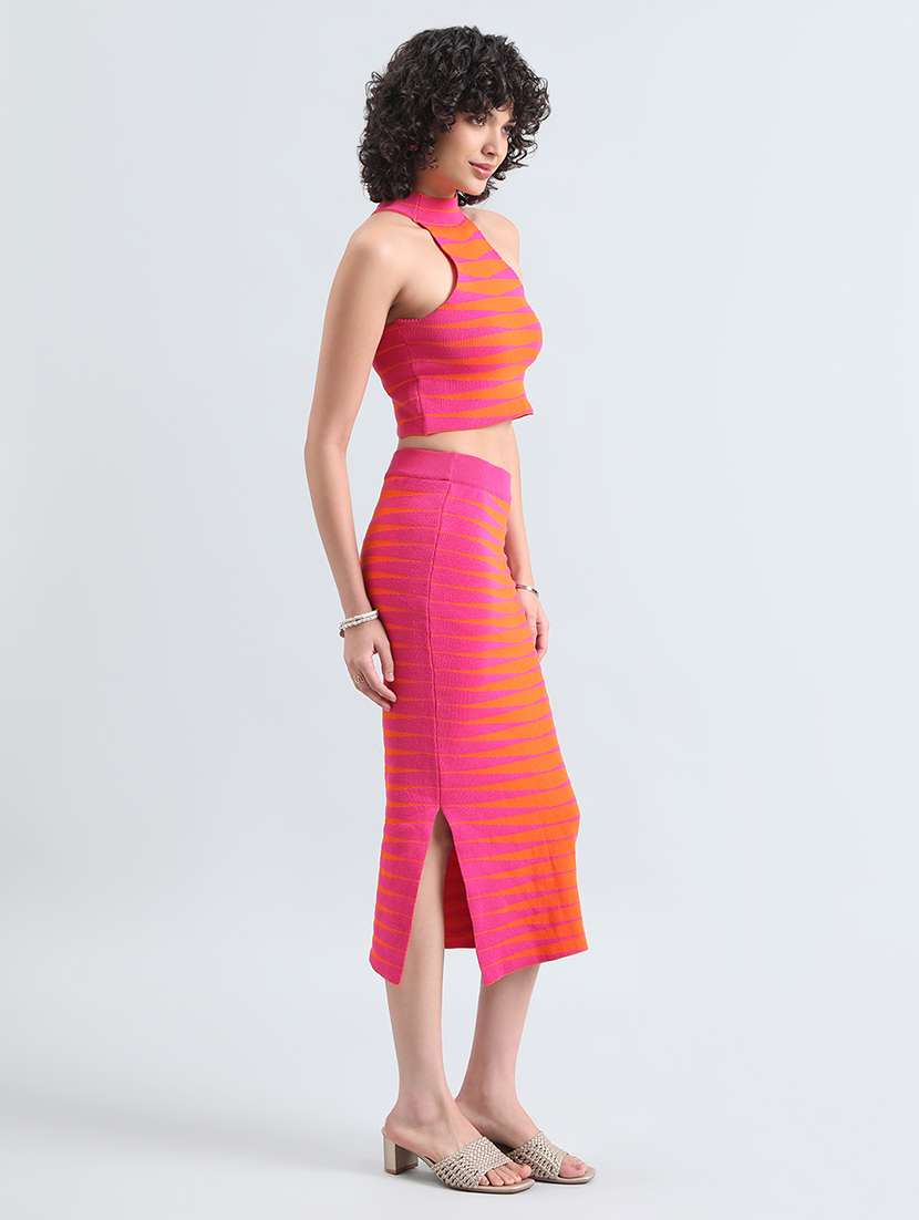 women printed top and skirt co-ord set - 22086292 -  Standard Image - 2