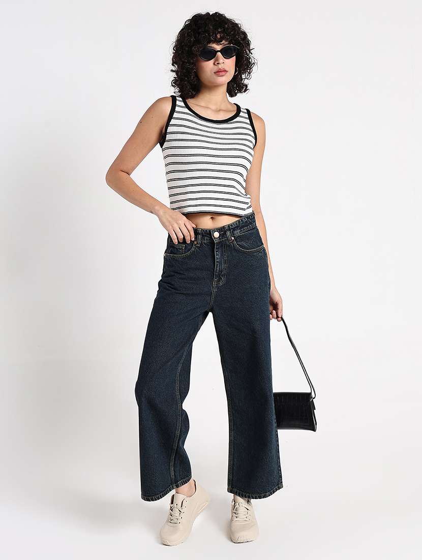 women striped sleeveless tank top - 22086356 - Standard Image - 7