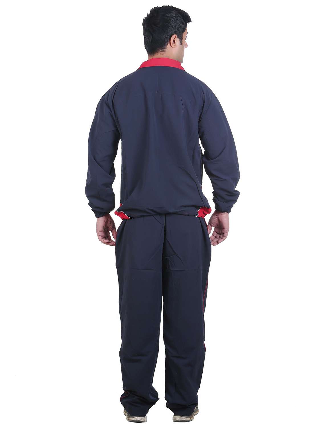 men color block long sleeve full length track suit - 22086461 -  Standard Image - 2