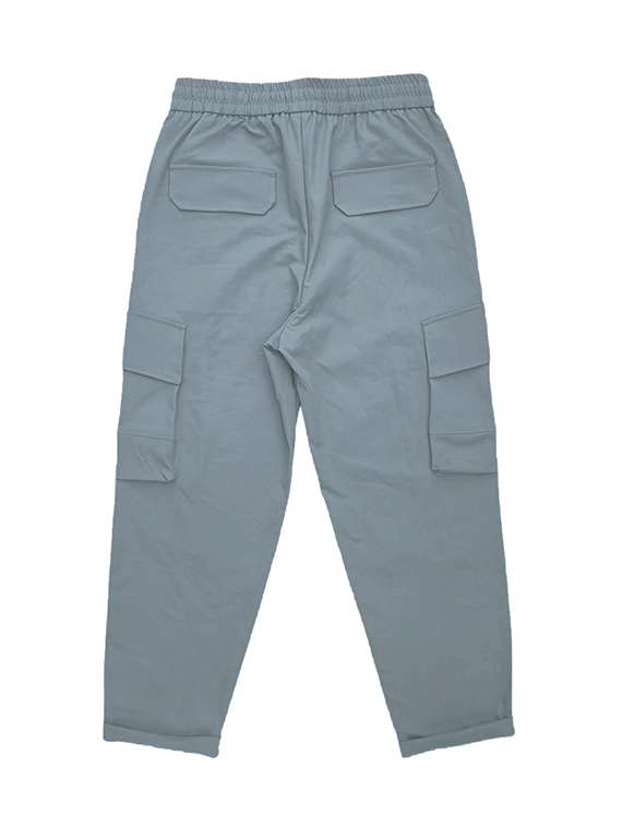 men solid mid rise regular fit cargo - 22086495 - Standard Image - 2