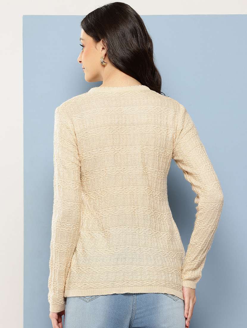 women self designed long sleeve cardigan - 22086522 -  Standard Image - 2