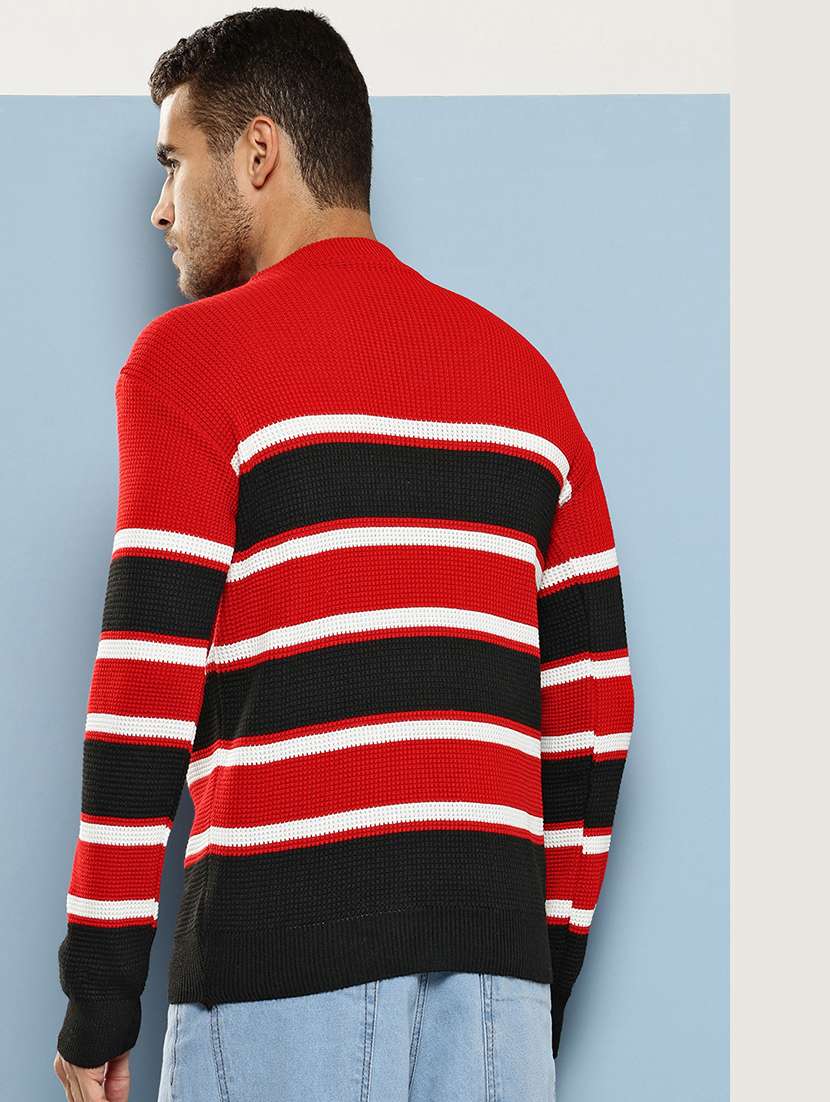 men striped long sleeve regular fit pullover  - 22086570 -  Standard Image - 2