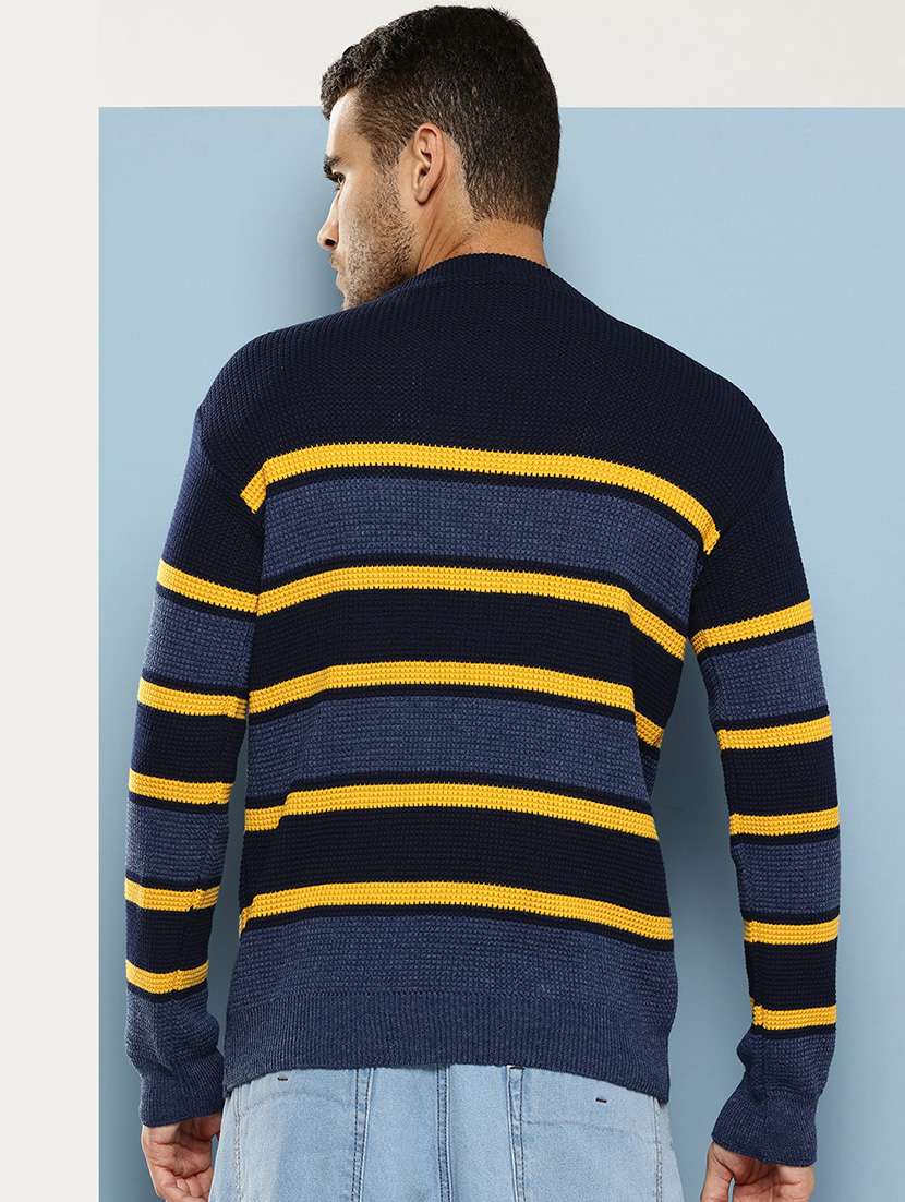 men striped long sleeve regular fit pullover  - 22086571 -  Standard Image - 2