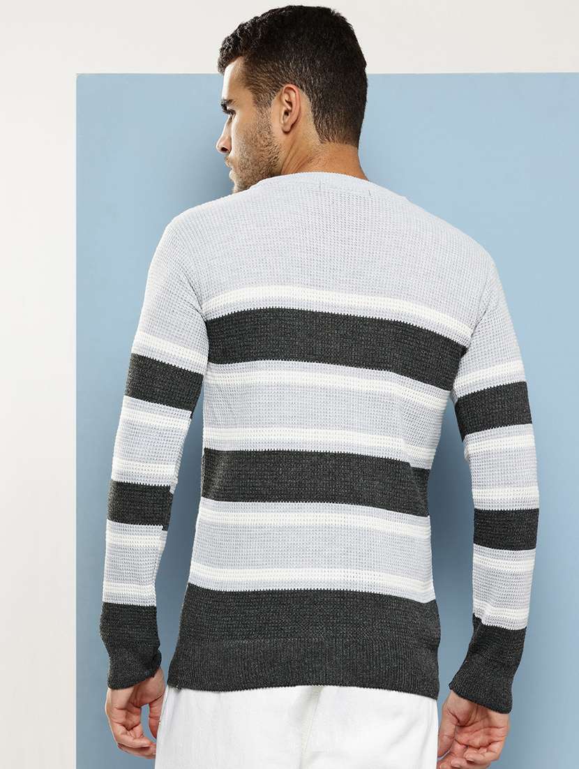 men striped long sleeve regular fit pullover  - 22086572 -  Standard Image - 2