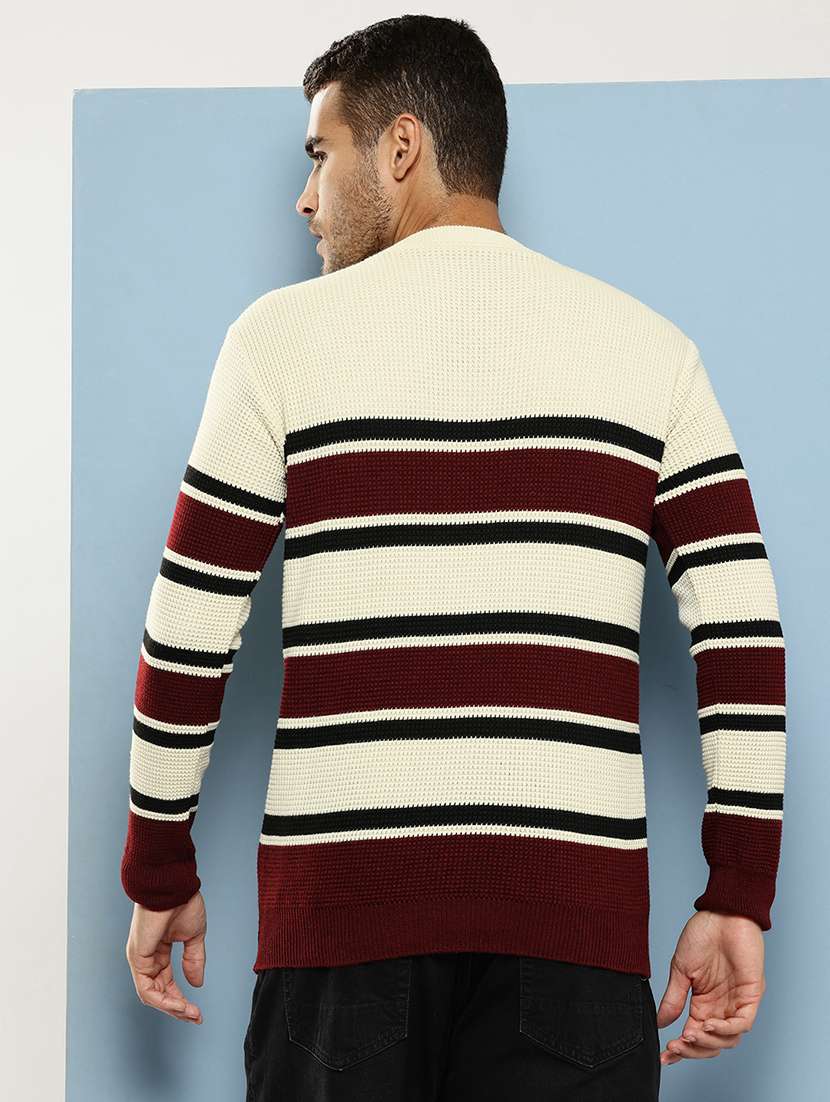 men striped long sleeve regular fit pullover  - 22086574 -  Standard Image - 2