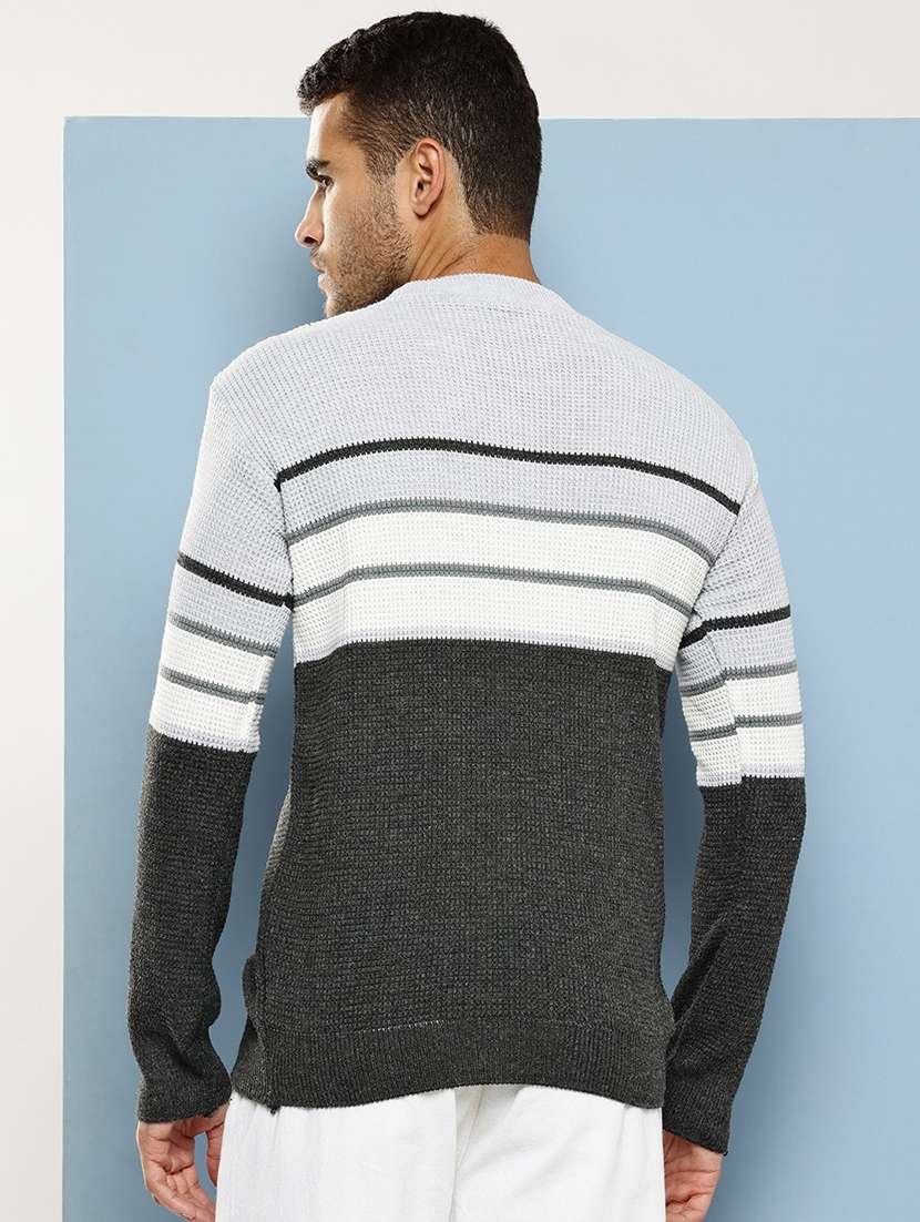 men striped long sleeve regular fit pullover  - 22086575 -  Standard Image - 2