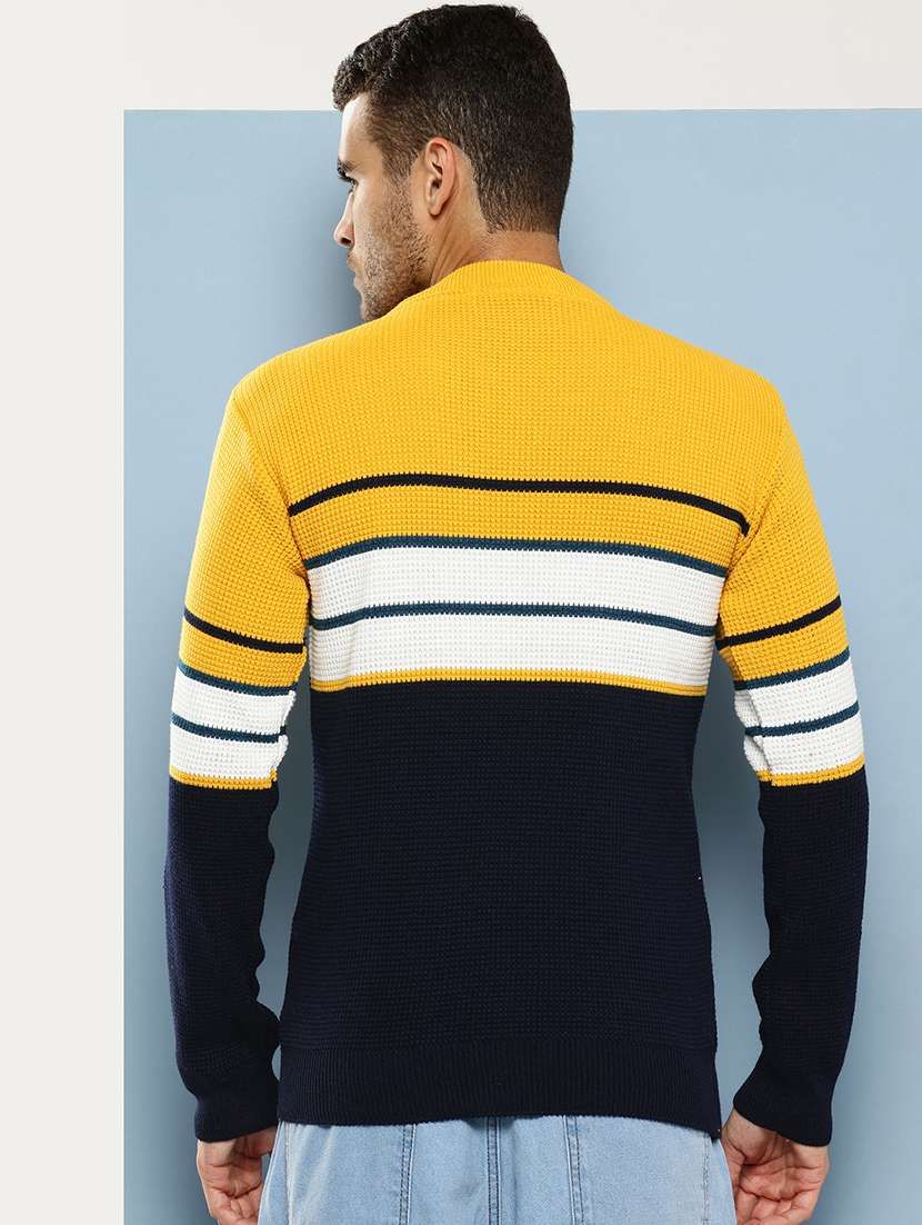 men striped long sleeve regular fit pullover  - 22086577 -  Standard Image - 2