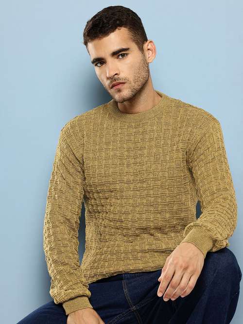 men self design long sleeve regular fit pullover  - 22086585 -  Standard Image - 0