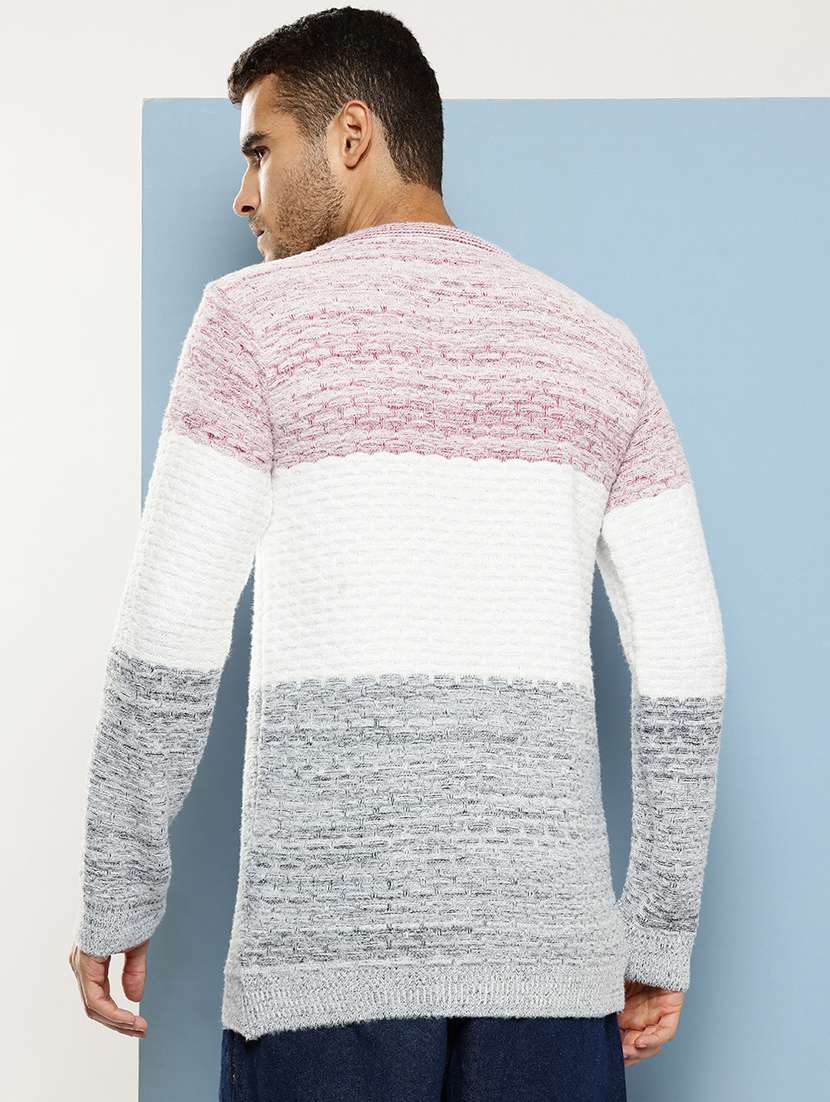 men self design long sleeve regular fit pullover - 22086588 - Standard Image - 2