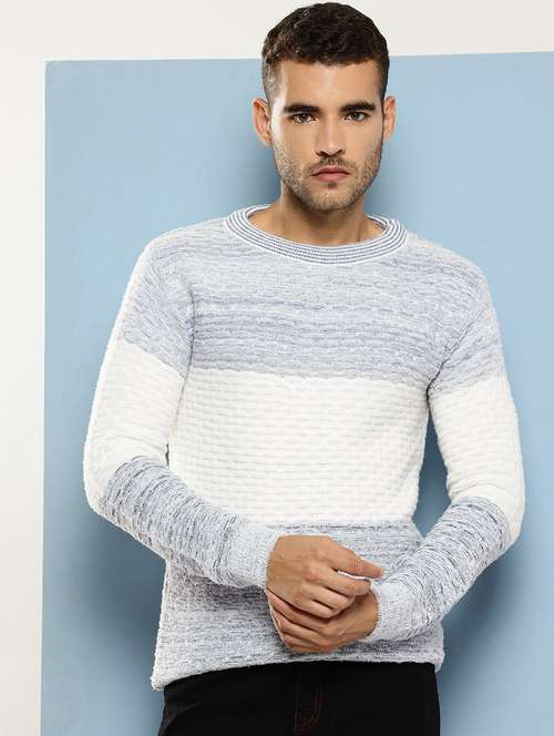 men self design long sleeve regular fit pullover  - 22086589 -  Standard Image - 0
