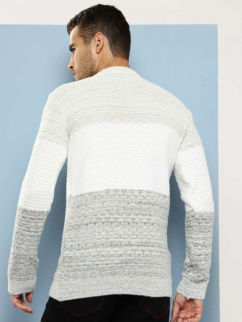 men self design long sleeve regular fit pullover - 22086590 - Standard Image - 2