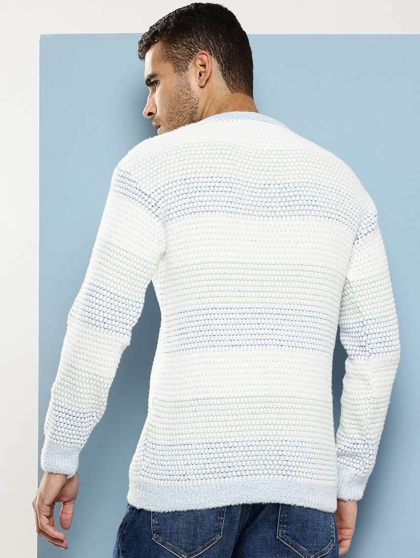 men self design long sleeve regular fit pullover - 22086595 - Standard Image - 2