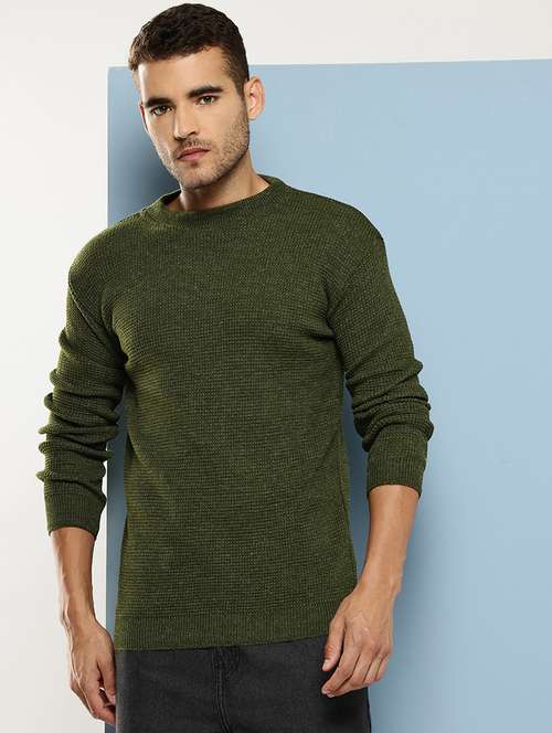 men self design long sleeve regular fit pullover  - 22086601 -  Standard Image - 0