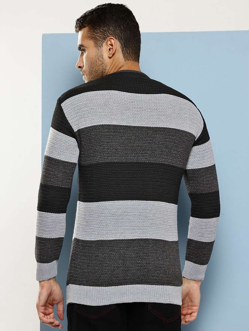 men striped long sleeve regular fit pullover  - 22086604 -  Standard Image - 2
