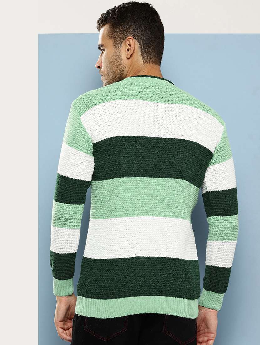 men striped long sleeve regular fit pullover  - 22086605 -  Standard Image - 2