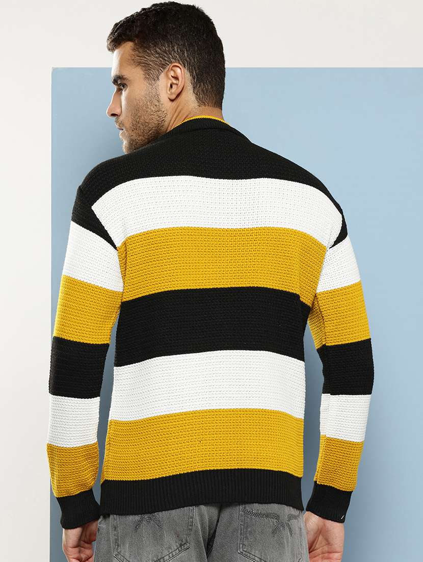 men striped long sleeve regular fit pullover  - 22086606 -  Standard Image - 2