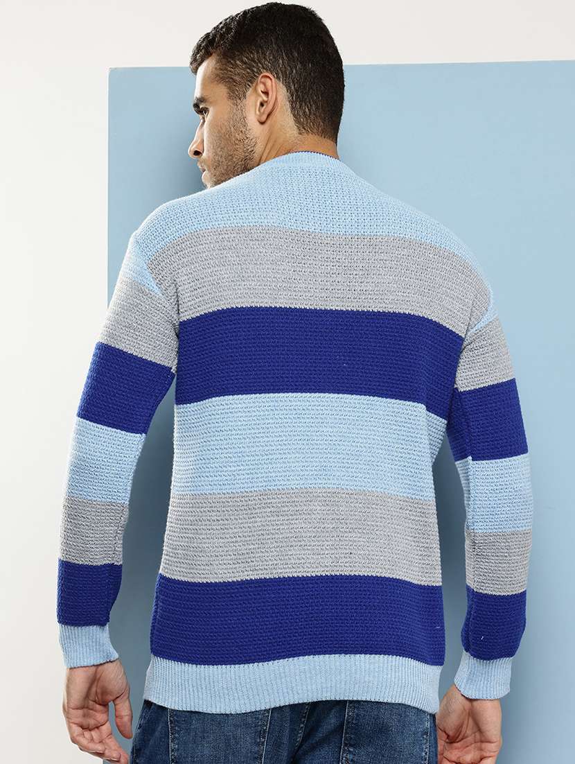men striped long sleeve regular fit pullover  - 22086608 -  Standard Image - 2