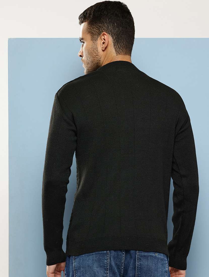 men self design long sleeve regular fit pullover - 22086612 - Standard Image - 2