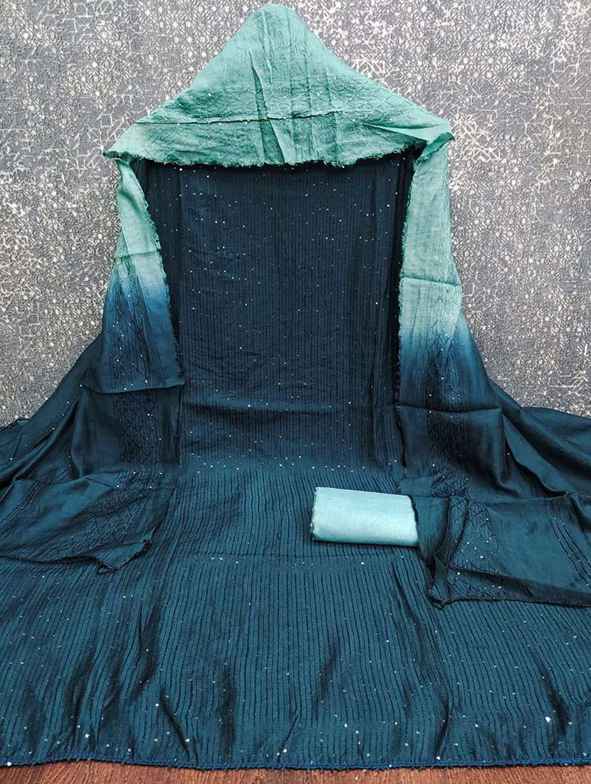 women solid wiith work embroidered unstitched suit set - 22086685 -  Standard Image - 2